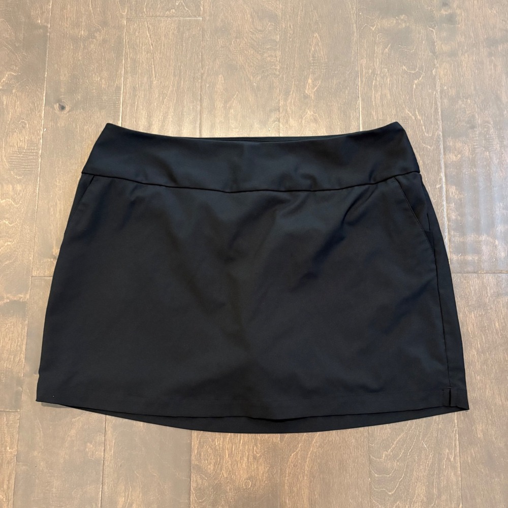 Adidas Golf Skort Black XL Stretch Built-In‎ Shorts Pockets Tennis Pickleball